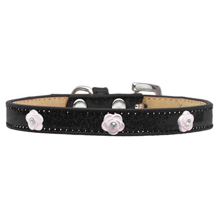 PET PAL Light Pink Rose Widget Dog CollarBlack Ice Cream Size 20 PE771341